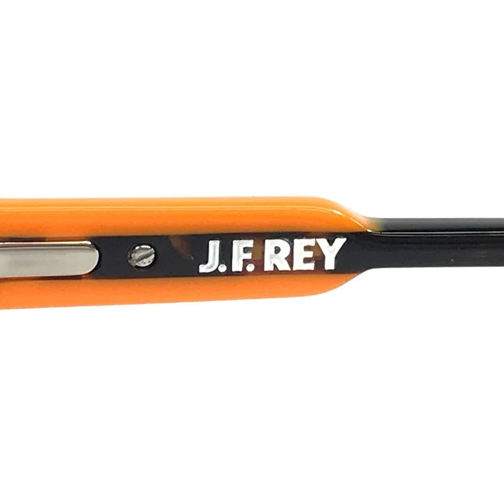 J.F. Rey Eyeglasses Frames JF1529 9960 Tortoise Orange Round Full Rim 54-16-143